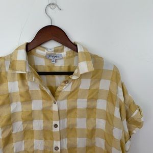 Yellow Checkered Blouse